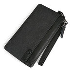 Large Capacity Hand Bag Cell Phone Pocket Oxford Long Wallet