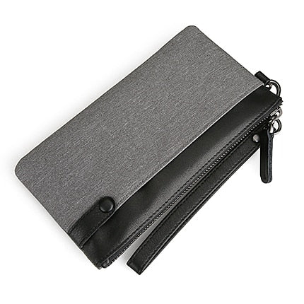 Large Capacity Hand Bag Cell Phone Pocket Oxford Long Wallet