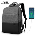 Large Capacity Backpack Bag USB Charging 15.6" Laptop